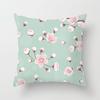 Peach Leather Velvet Fresh Pink Flower Pillowcase Home Sofa Pillow Cushion Cover Core-free