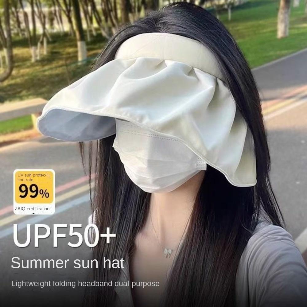 

Дихаючий капелюх від сонця UPF50+ Капелюх для захисту від сонця Універсальний капелюх-мушля з відкритим верхом Рулонна пов язка на голову синій