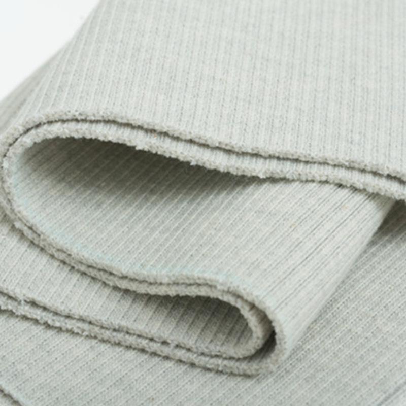 100% Cotton 2x2 Ribbed Fabric for Collars, Cuffs & Hems - Sweatshirt Rib Knit