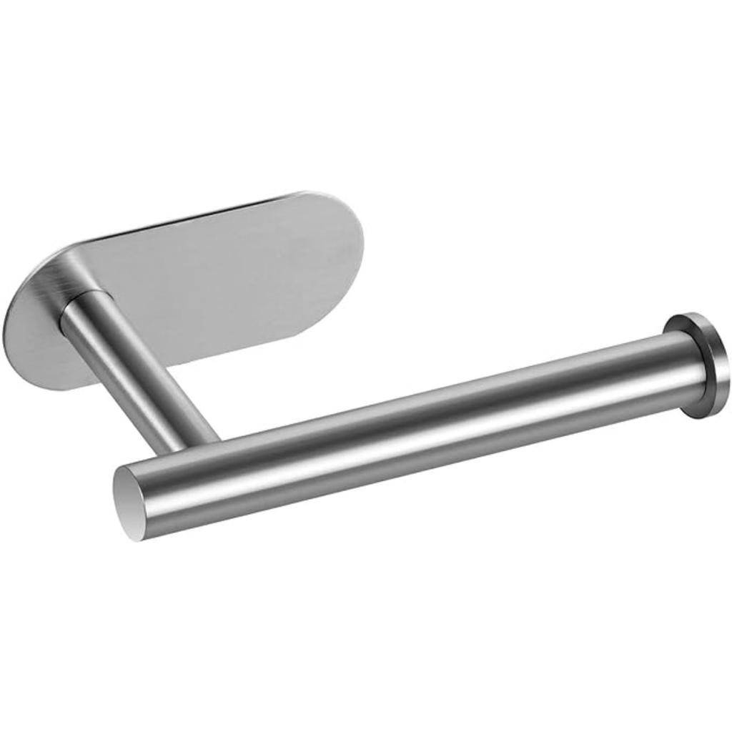 Adhesive Toilet Paper Holder,Matt Black,Wall Mount,Toilet Paper Roll Holder,no Drilling,Bathroom/Rv/Washroom, SUS 304 Stainless Steel, Rustproof