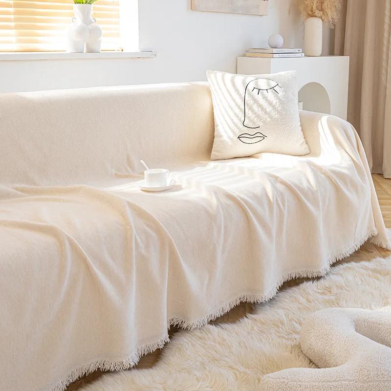 Blanket for Live Room Couch Cover Armchair Warm Soft Sofa Cover Slipcover Fleece Sofa Towel