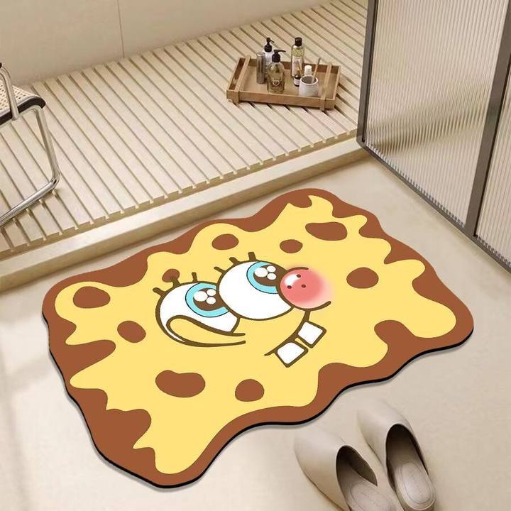 

Cartoon Cartoon Bathroom Moisture-wicking Foot Mat Slip-resistant Diatom Mud Mat Dirt Resistant Carpet Toilet Mat 40 * 60cm