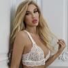 Chang Lizhi White Lace Molded Cup Bra - Sexy Back Design for Young Women