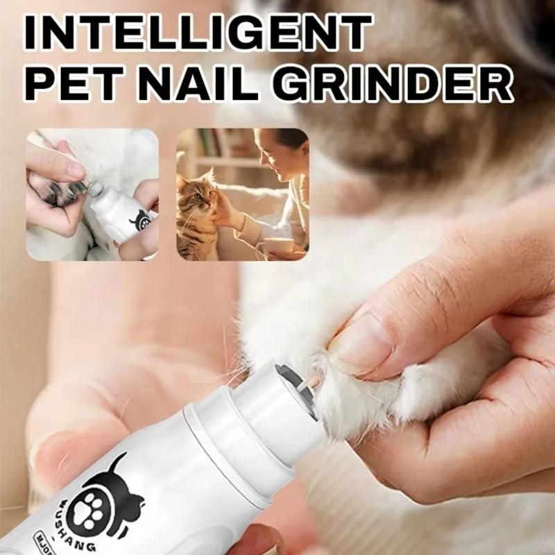 Neue USB-Aufladung Elektrische Hunde-Nagelschere LED-Licht Polierscheibe Hunde-Nagelschleifer Haustier-Nagelpflege Katzenpfotenpflege