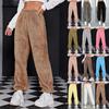 2025 Women's Casual Versatile Long Pants: European & American Style, Solid Color, Comfy for Commuting & Sports