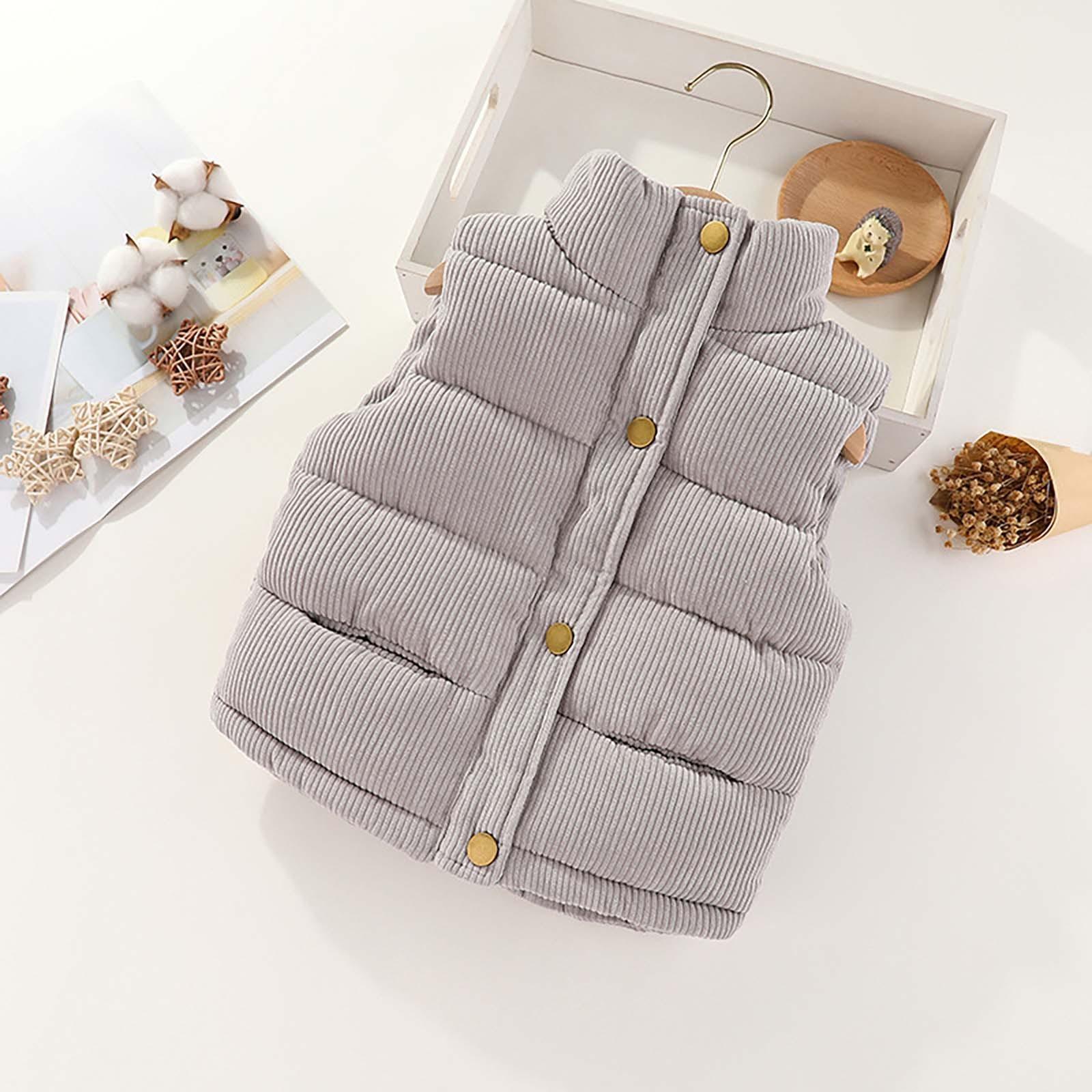 

Детский жилет, утолщенный и теплый, жилет из вельвета, верхняя часть для малыша, майка на плечо 120