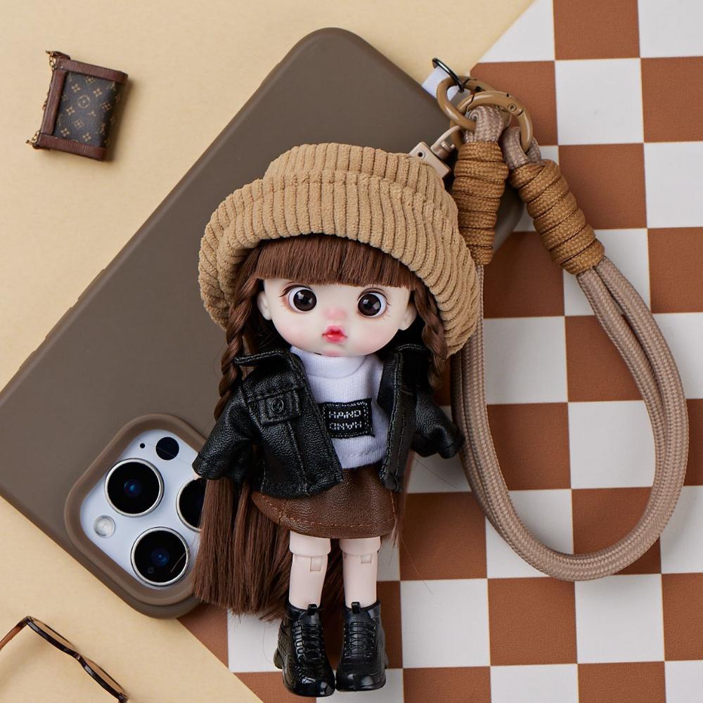 Lolita Doll Phone Charm, Bag Charm, Plush Toy, Articulated Doll, Dress-up Accessory