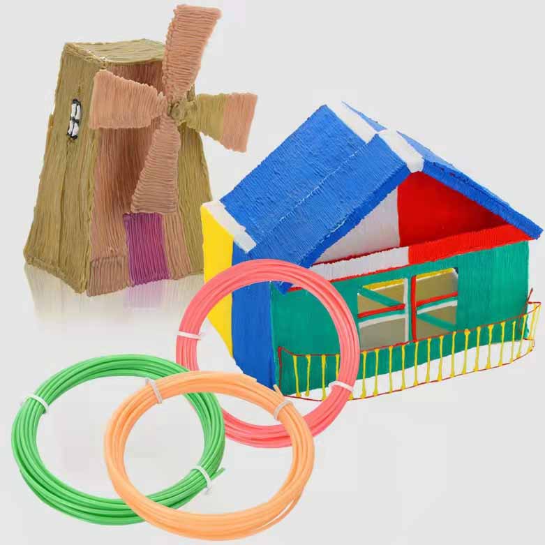 3M/Rolă 1,75 mm Imprimare 3D Pen Filament Reumple Pix 10/20 Culori Hobby-uri creative PLA Plastic Doodle