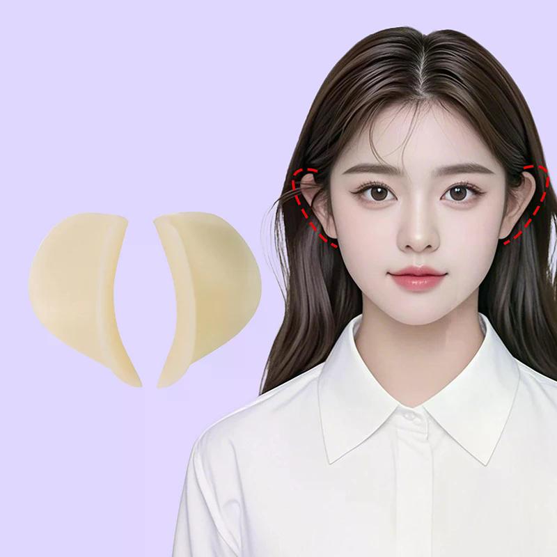 4D Upgraded Silicone Elf Ears Stickers Self Adhesive Ear Corrector Patch Reusable V-Face Sticker Easy To Use Ear Support Patch