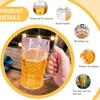 450ml Funny Fake Beer Mug Realistic Beer Mug With Handles Tricky Toys Creative Beer Model Prank Toy For Party Barbecues Holiday