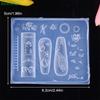 3D Peafowl Carved Nail Art Mold Silicone Manicure Transparent Template DIY Nail Decor
