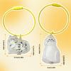 Textured Feline Hair Organiser Case Pendant Keychain Novelty Memorial Gift Box Accessory For Practical Gift Giving