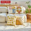 1PC Nuan Series Colorful Tufted Three-dimensional Embroidered Cushion Cover Soft Pillowcase for Sofa Living Room Bedroom Home Decor