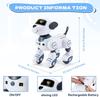 Children's Robot Dog RC Toy Interactive Robot Pet, Intelligent Robot Dog Programmable Song and Dance Design Birthday Gift for 4-8 Years Old