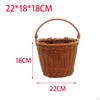 Children's Basket, Kids Bike Detachable Electric Woven Front with Handle