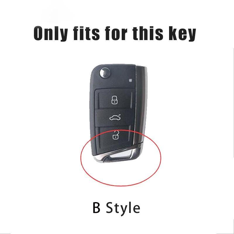 Car Key Fob Case Cover Protector Shell For Volkswagen VW Polo Golf 7 MK7 Tiguan Passat Jetta E-golf Auto Keychain Accessories zq4