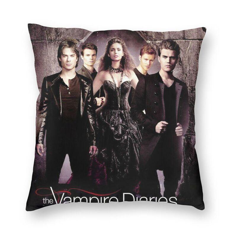 Federa Cuscino The Vampire Diaries Stampa 3D Double-Sided Horror Serie TV Cuscino Decorativo per Auto Personalizzato Decorazione Casa