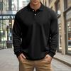 Men's Solid Color Casual Base Retro Raglan Long Sleeved Shirt