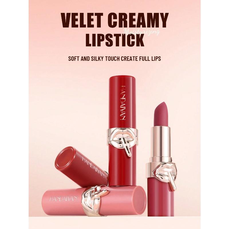 Velvet Cream Matte Lipstick, Nourishing Velvet Makeup Effect, Natural Long-Lasting Waterproof, Suitable For Daily Makeup Product, Cosmetics