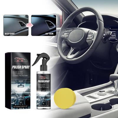 Agente de Limpeza a Seco para Interior de Carro (100ml + Esponja) - Limpeza, Restauração e Remoção de Manchas de Carro
