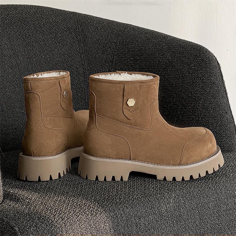 

Chelsea Snow Boots Winter Padded Cotton Shoes Platform British Martin Boots Women s size 36
