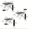 Folding Table, Indoor Outdoor Heavy Duty Portable Folding Square Aluminum Dining Table With Storage Bag For Picnic, Camping
