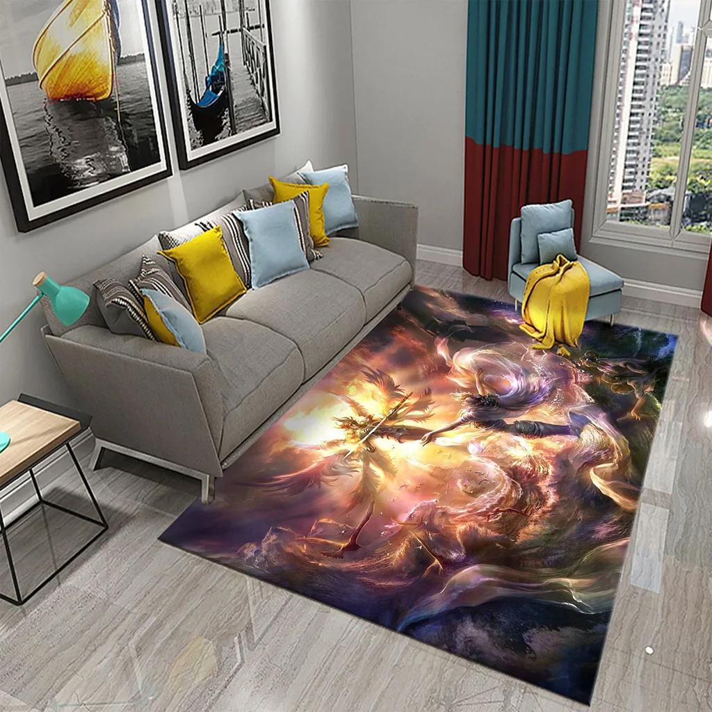 3D Ancient Greek Mythology Carpet for Non-slip Doormat Kitchen Bathroom Mat Living Room Floor Carpet Welcome Bedroom Decor Rugs
