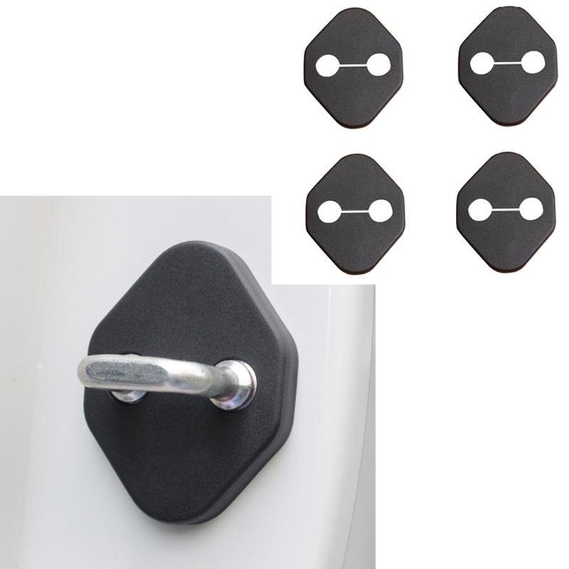 For Renault Kadjar 2016 2017 2018 2019 2020 Car Interior Anti Rust Water Proof Door Lock Key Keys Buckle Cover Molding Trim 4PCs