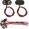 10Pcs Battery Holder Battery Clip Connector 9V Battery Snap Connector  Electronics Projects