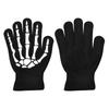 Skeleton Cycling Gloves Halloween Full Finger Skull Mittens Glow In The Dark Halloween Costume Accessory Gloves for Ages 5-12