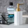 Ceramic Liquid Dispenser Refillable Container For Bath Essential Shampoo Soap Bottle