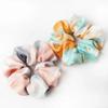 2 Pack Tie Dye Satin Hair Scrunchies Set Hair Ties Hair Band Rope Ponytail Holder Elastic Big Scrunchie Hair Accessories