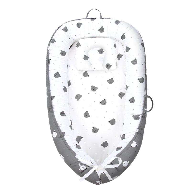 Pure Cotton Portable Anti-Pressure Baby Pillow & Bed Nest