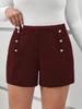 2026 Women's Summer Bodycon Shorts: Elegant Solid Color Slim Fit for European & American Fashion