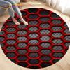 Tappeto per area illusione visiva geometrica astratta 3D Tappeto grande, rotondo per soggiorno, camera da letto, divano, decorazione, tappetino antiscivolo