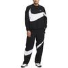Nike Αθλητικό Μπουφάν Υφαντό με Μεγάλο Λογότυπο Swoosh (Μέγεθος Ασίας) Μαύρο/Λευκό Ανδρικό Streetwear DX0661-010