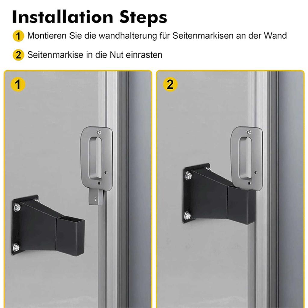 Wandmontierte Markisenstütze mit Schrauben Spreizdübel Metallstütze Ersatzteile für Markise Außen Terrassenüberdachung Sha