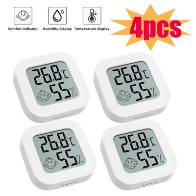 LCD Digital Termometer Hygrometer Hem Inomhus Temperatur Fuktighet Mätare Sensor Mätare Väderstation för Hem Rum Baby