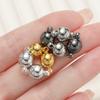 10pair/Lot 6/8/10mm Round Magnetic Connectors Clasps Magnet Charms End Cap for DIY Jewelry Making Couple Bracelet Necklace