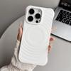 High-grade ripple pattern magnetic mobile phone case is suitable for Apple 16PRO large hole anti-drop 15/14 skin protective cover soft case