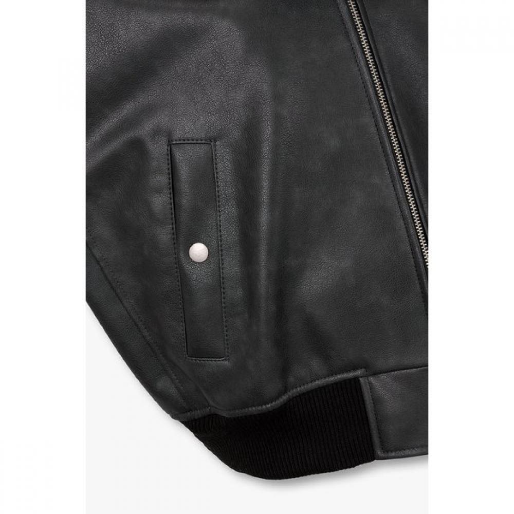 Studio Tomboy Synthetic Leather Blouson Jumper 9176161971