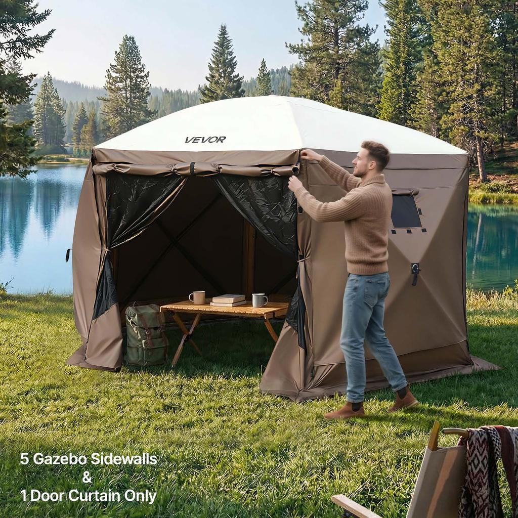 VEVOR Canopy Sidewalls, 1.73 X 1.48 M, Canopy Tent Walls with Waterproof and Sunlight Protection