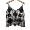Niche Summer Women's Sequin Beaded Slimming V-Neck Camisole Vest - Elegant and Sexy Style