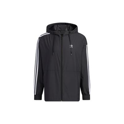Neo Essentials Windbreaker With Three Stripes Unisex Jackets Black IA4962