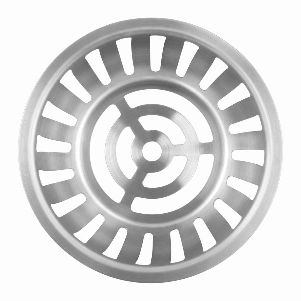 2PCS Round Shape Floor Drain Cover Stainless Steel Dome Shape Storm Drain Filter Corrosion Resistant