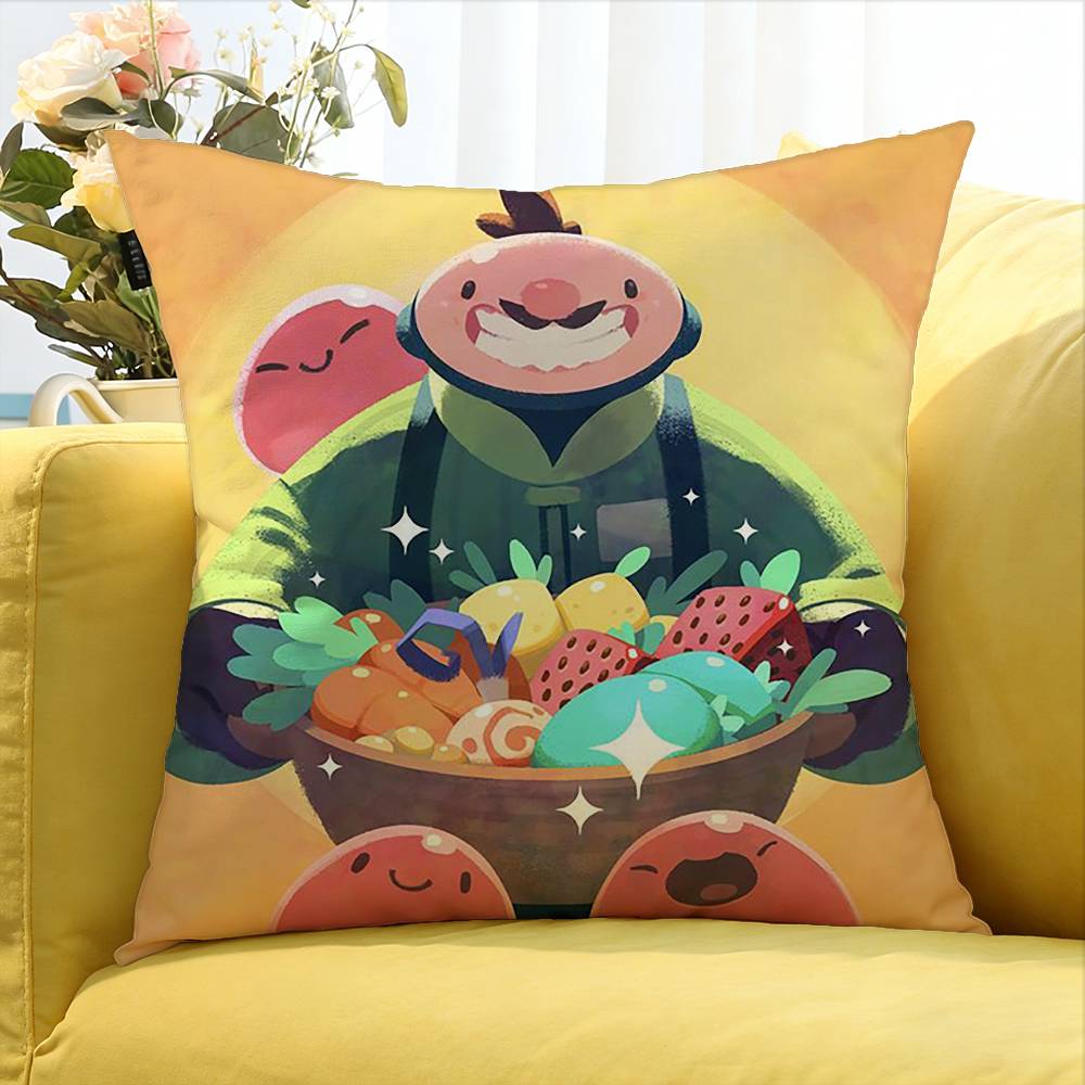 cute Naughty Slime Rancher Various Sizes Square Pillow Case For Car Home Bedchamber Decor