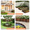 Wood Garden Edging Border Decorative Landscape Edging Planting Tree Fence Flower Bed Fences.