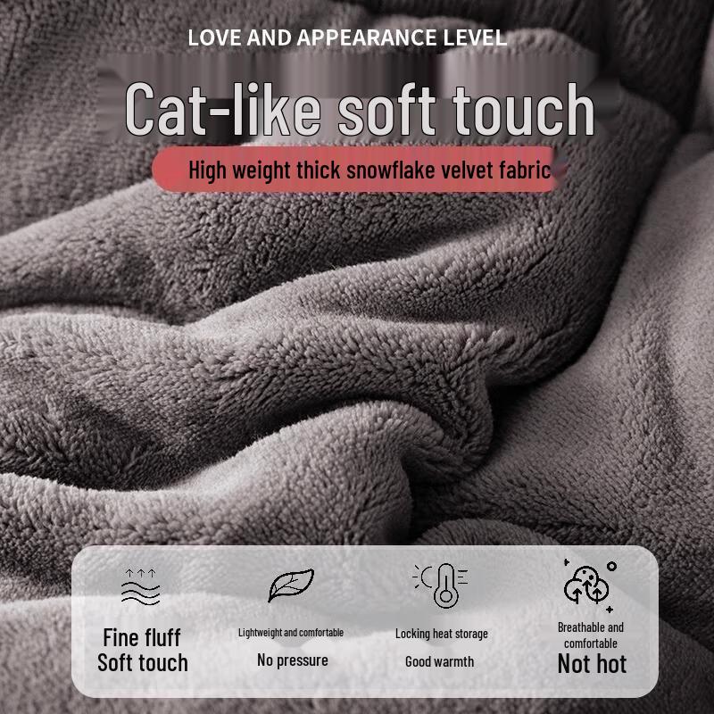 HANDUNYOU Thick Warm Milk Velvet Blanket