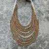 Retro Ethnic Style Rice Bead Necklace Bohemian Multi-layer Beaded Sweater Chain