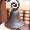 Front Porch Bell Outdoor Bird Bell Rustic Iron Dinner Bell with Bird Design Vintage Wall Mounted for Farmhouse Church Decor
